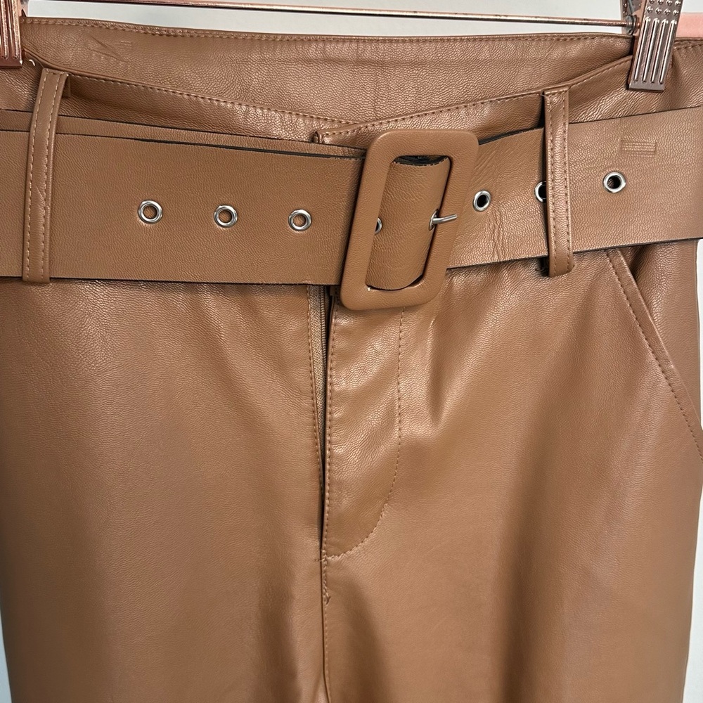 Venti6 Faux Leather Pants with Belt – Size S & M (New with Tags) - Picture 4 of 16